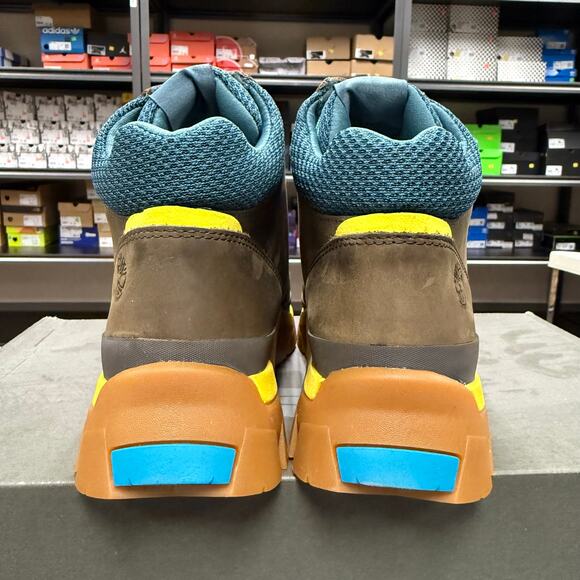 TIMBERLAND WOMEN’S 8.5 JENNESS FALLS WATERPROOF MID BOOT OLIVE FULL GRAIN A2F5K - Picture 4 of 7